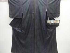 縞織り出し本場泥大島紬着物(7マルキ)